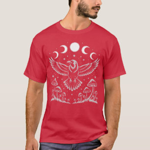 Camiseta Cuervo Cuervo Mirlo Bruja Místico Luna