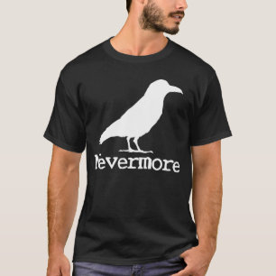 Camiseta Cuervo de Edgar Allan Poe Nunca Más Terror Gótico