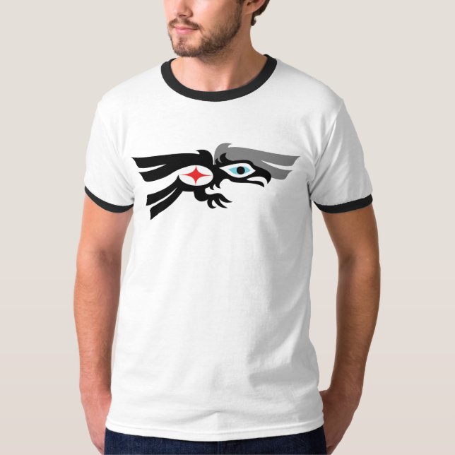 Camiseta Cuervo del Haida en vuelo (Anverso)
