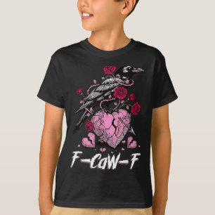Camiseta Cuervo divertido F-caw-f Día de San Valentín Pájar