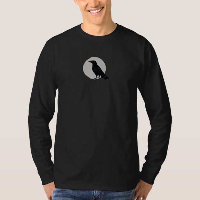Camiseta cuervo en luna (Anverso)