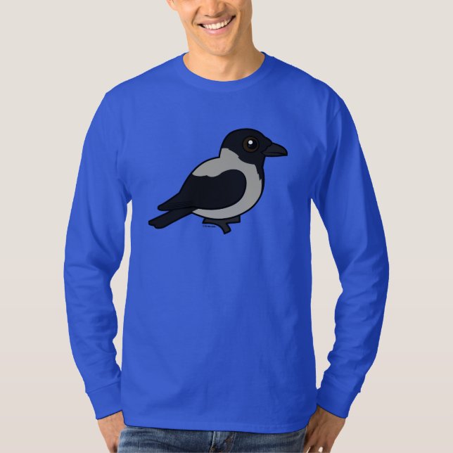 Camiseta Cuervo encapuchado de Birdorable (Anverso)