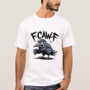 Camiseta Cuervo Enojado “F-CAW-F ” – Diseño de Pájaro de Di