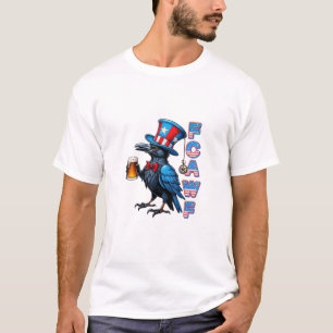 Camiseta Cuervo, F-Caw-F Pájaro Divertido Creativo Casual