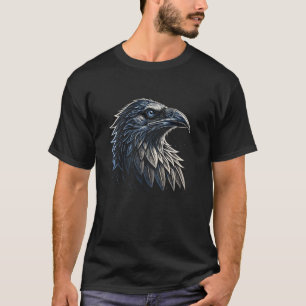 Camiseta Cuervo Gótico - Cuervo de Brujería - Cuervo Negro 