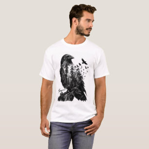 Camiseta Cuervo inundado
