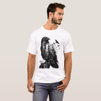 Camiseta Cuervo inundado