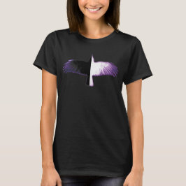 Camiseta Cuervo Morado Blanco y Negro