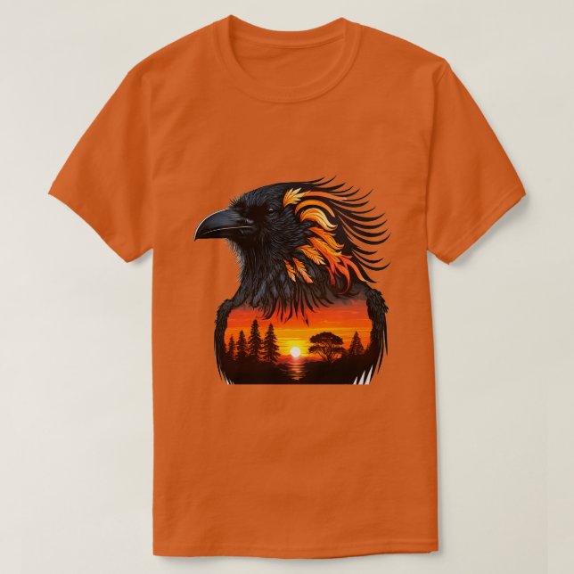 Camiseta Cuervo Nativo 02 (Diseño del anverso)