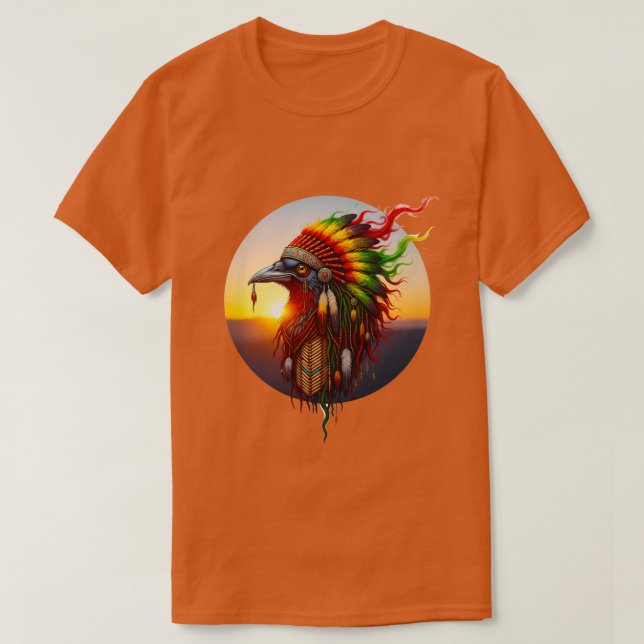 Camiseta Cuervo Nativo 03 (Diseño del anverso)