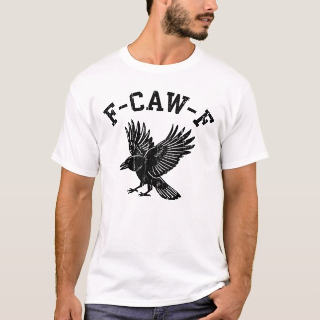 Camiseta Cuervo negro americano (Anverso)