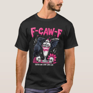 Camiseta Cuervo negro divertido graznido F Pun Grunge grazn
