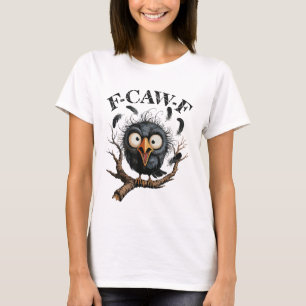 Camiseta Cuervo Negro Divertido Pájaro Negro Cuervo Diverti