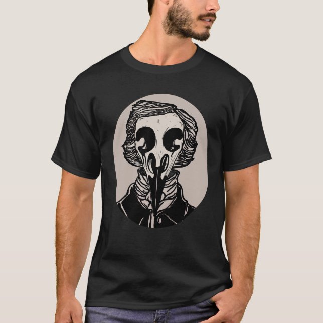 Camiseta Cuervo Poe de Edgar (Anverso)