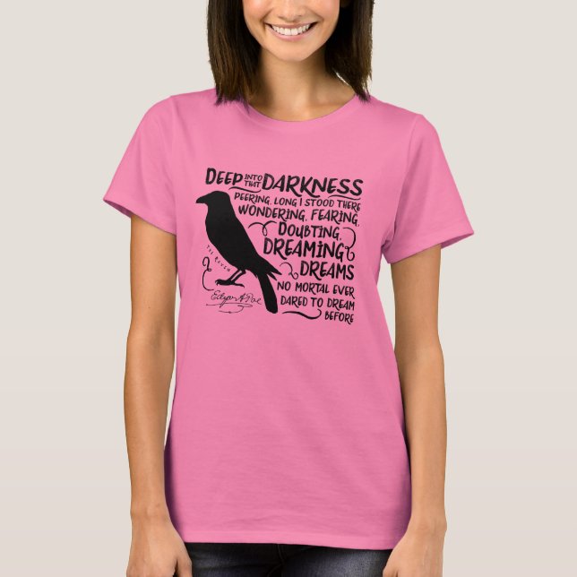 Camiseta Cuervo (profundamente en esa oscuridad) por Edgar (Anverso)