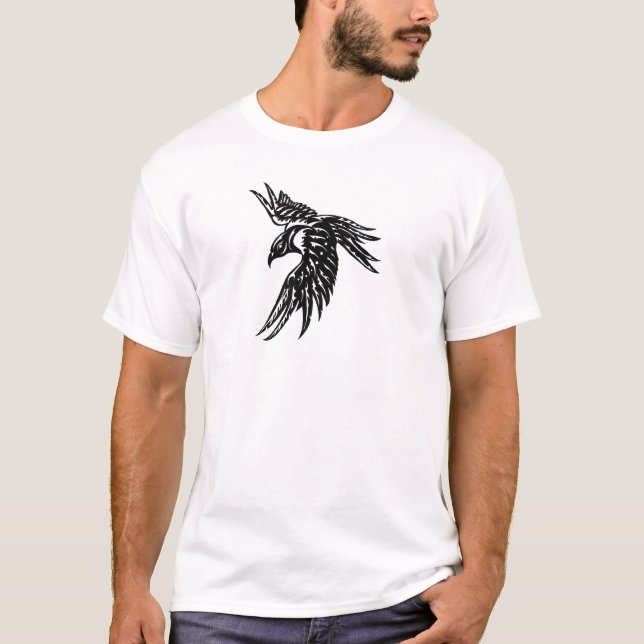 Camiseta Cuervo tribal (Anverso)