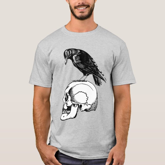 Camiseta Cuervo y Calavera (Anverso)