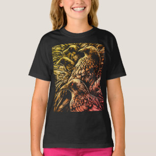 Camiseta Cuervos de Ojos Rojos – Fauna Misteriosa Gótica
