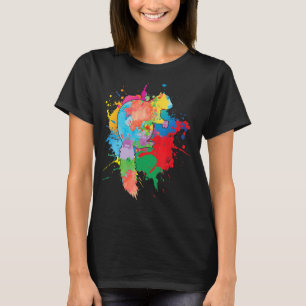 Camiseta Cuesta ardilla Colorosa Pop Art Color Splash Anima