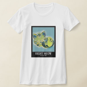 Camiseta Cuesta Nap Time Funny Cat Pun