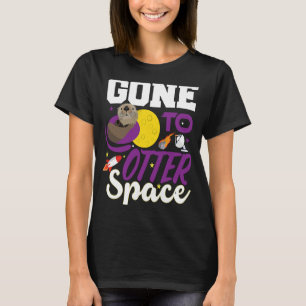 Camiseta Cuesta Otter se fue a otro espacio Pun Boys Chica