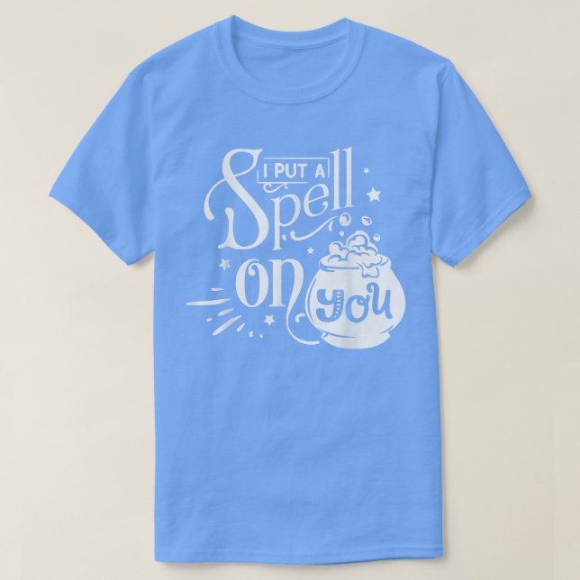 Camiseta Cuesta Que Te Puse Un Halloween De Brujas 5 (Diseño del anverso)