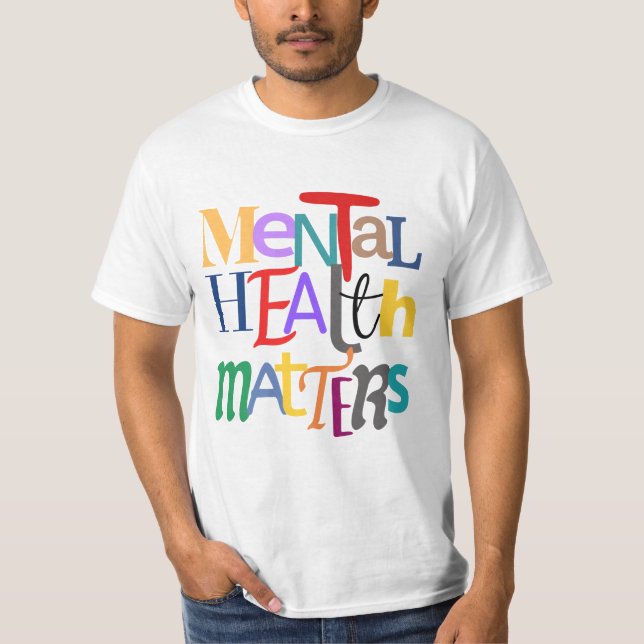 CAMISETA CUESTIONES DE SALUD MENTAL. (Anverso)