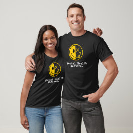 Camiseta Cuestiones de salud mental, conciencia Metalizado