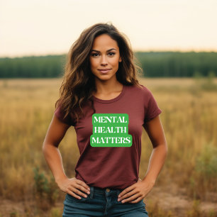 Camiseta Cuestiones de salud mental - Concienciación genera