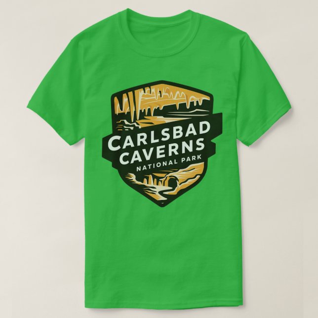 Camiseta cueva 1 del parque nacional de las cavernas de lsb (Diseño del anverso)