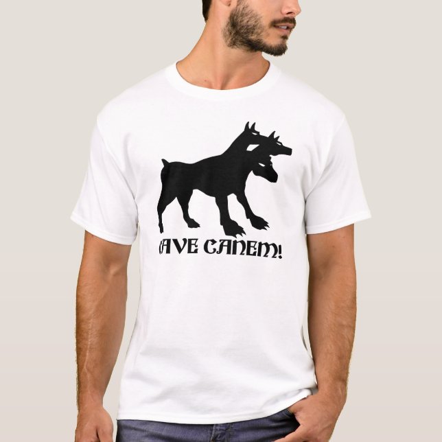 Camiseta CUEVA CANEM - GUÁRDESE de latín de PERRO (Anverso)