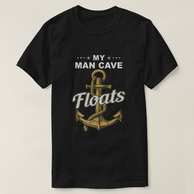 Camiseta Cueva de mi hombre flota marinera de mujer (Diseño del anverso)