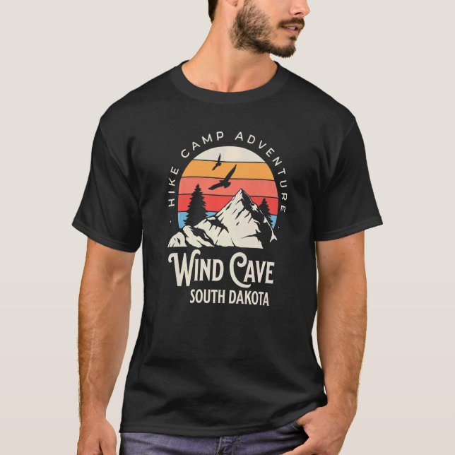 Camiseta Cueva de viento Dakota del Sur Montañas de la Natu (Anverso)