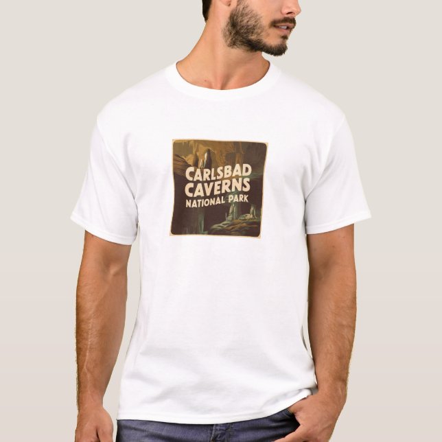 Camiseta Cueva del Parque Nacional Carlsbad Caverns (Anverso)