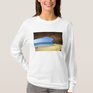 Camiseta Cueva en la Bahía Francesa, isla de San Salvador,