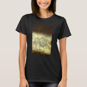 Camiseta Cueva pintando toros prehistóricos en la cueva de