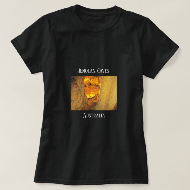Camiseta Cuevas calizas de Jenolan Australia (Diseño del anverso)