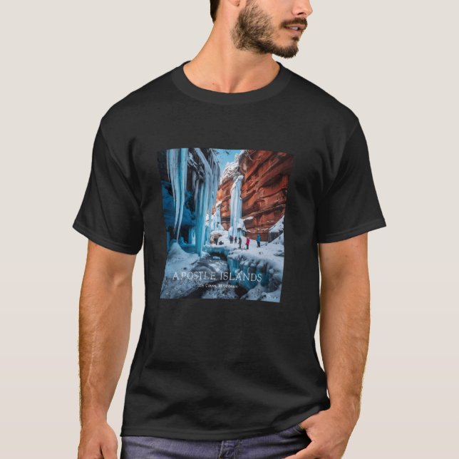 Camiseta Cuevas de hielo de las islas Apóstol Wisconsin (Anverso)