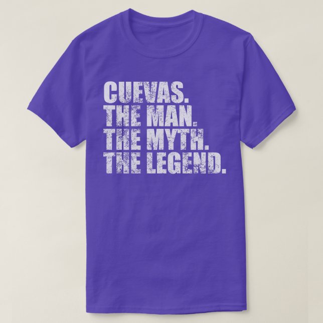 Camiseta CuevasCuevas Nombre de la familia Cuevas apellido  (Diseño del anverso)
