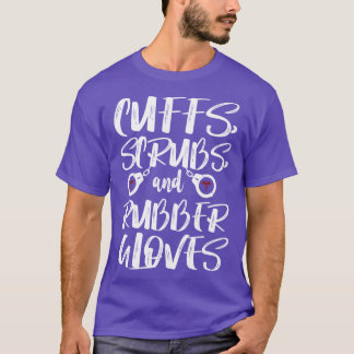 Camiseta Cuffs Scrubs Rubber Gantes Enfermera Correccional