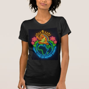 Camiseta Cuida a la Madre Tierra – Arte de Diosa de la Tier