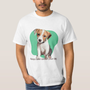 Camiseta Cuida siempre a tu perro.