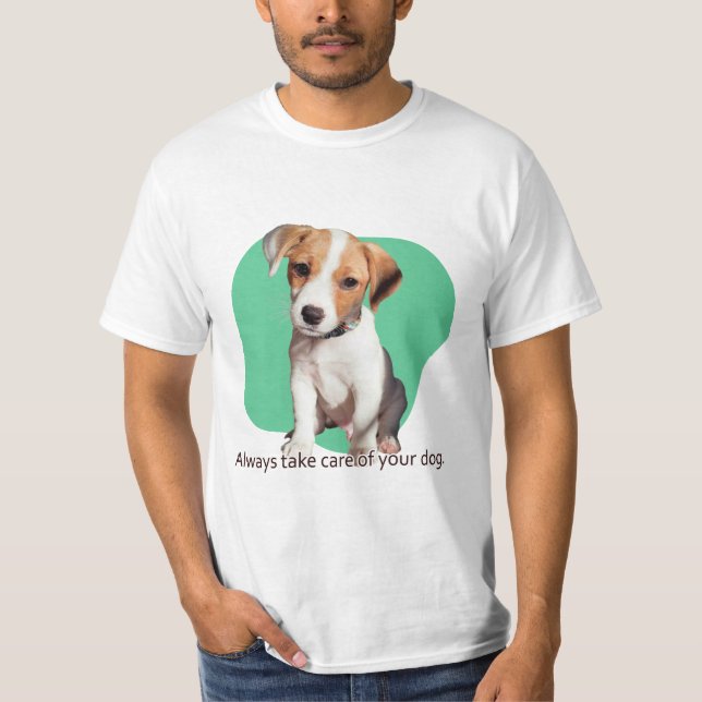 Camiseta Cuida siempre a tu perro. (Anverso)