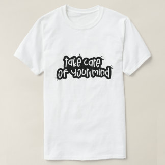 Camiseta Cuida tu mente – Tipografía de salud mental