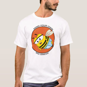 Camiseta Cuida tus Propias Abejas Divertida Abeja de Dibujo