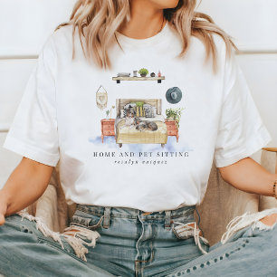 Camiseta Cuidada acuarela Hogar y Servicios de Sitting Masc