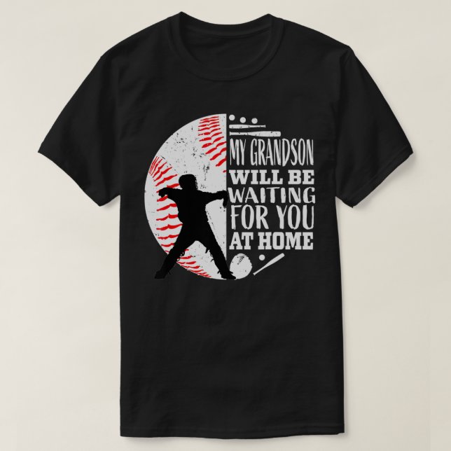 Camiseta Cuidada azafata de béisbol Abuelo Abuelo Abuelo Qu (Diseño del anverso)