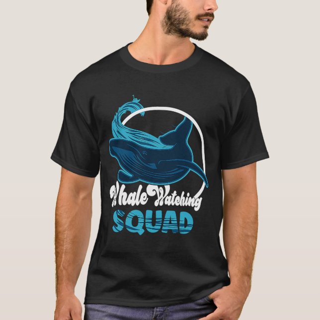 Camiseta Cuidada brigada de observación de ballenas (Anverso)