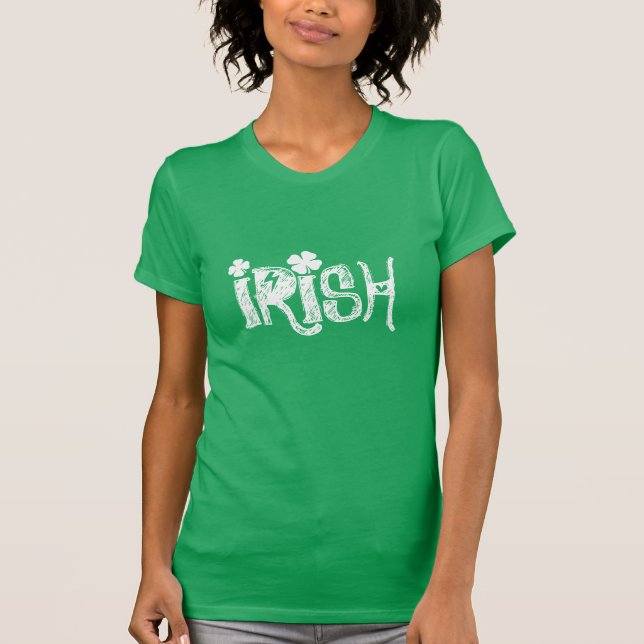 Camiseta Cuidada cabeza del Día de los Sta Patrones para la (Anverso)