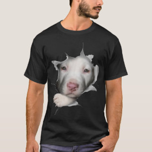 Camiseta Cuidada cara de Pitbull Blanco dentro de mí